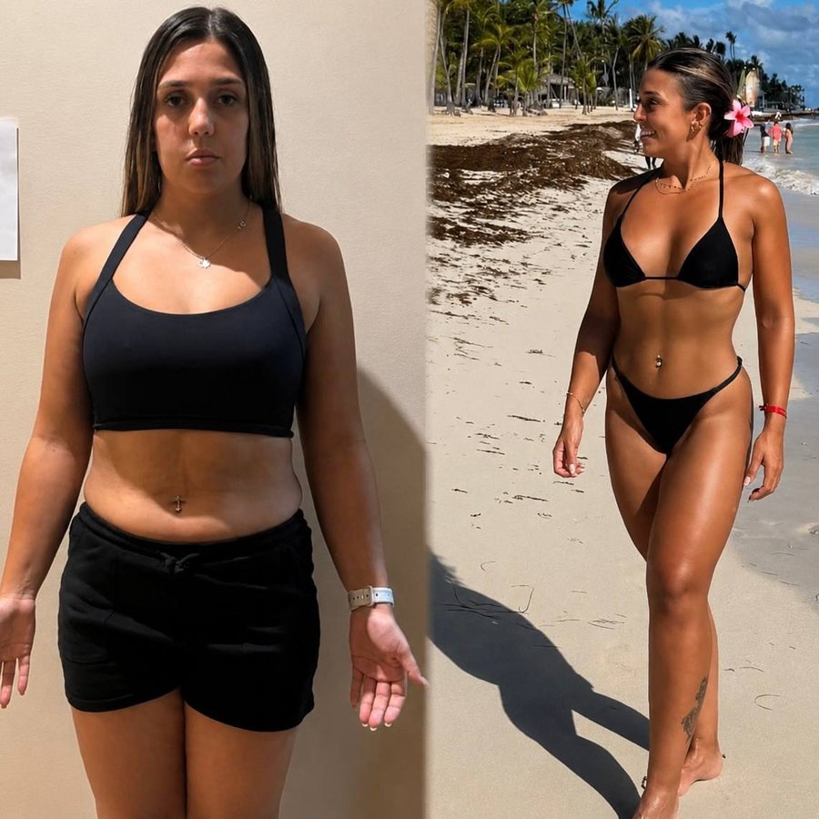 Transformação real de Soraia, 27 anos